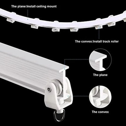 Modern Bendable Curtain Rail Track with Nano Silencer