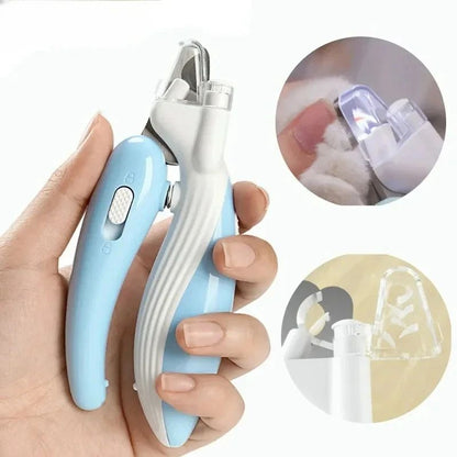 LED Pet Nail Clippers for Dogs & Cats Safe Paw Grooming Trimmer