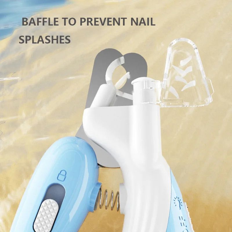 LED Pet Nail Clippers for Dogs & Cats Safe Paw Grooming Trimmer