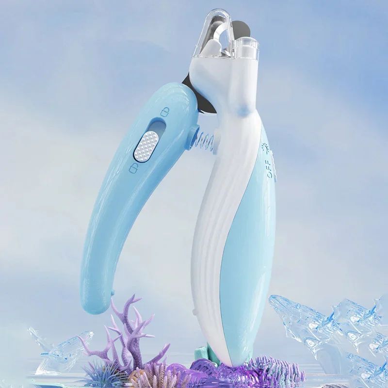 LED Pet Nail Clippers for Dogs & Cats Safe Paw Grooming Trimmer