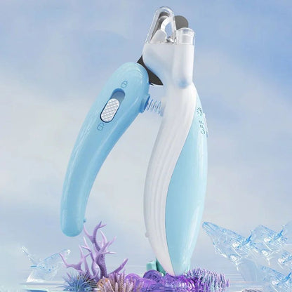 LED Pet Nail Clippers for Dogs & Cats Safe Paw Grooming Trimmer