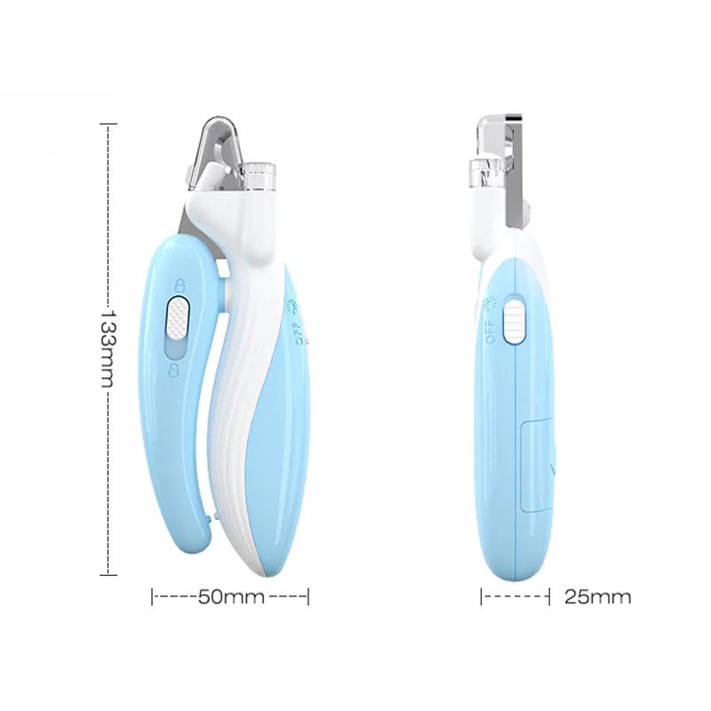 LED Pet Nail Clippers for Dogs & Cats Safe Paw Grooming Trimmer