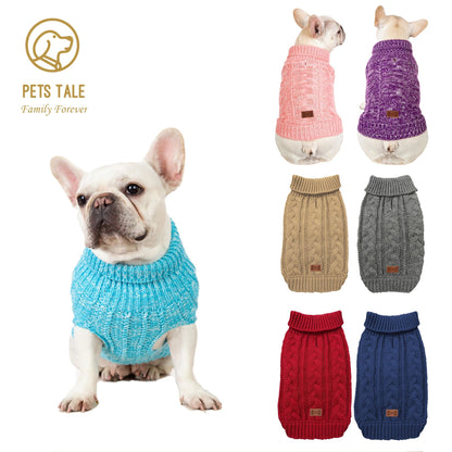 Cozy Knitted Dog Sweater for Warm Winter Pet Style
