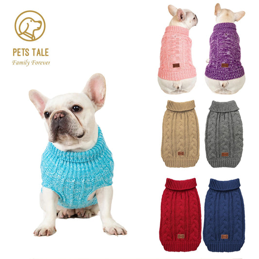 Cozy Knitted Dog Sweater for Warm Winter Pet Style