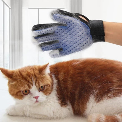 Silicone Pet Grooming Gloves Hair Removal Brush for Cats and Dogs