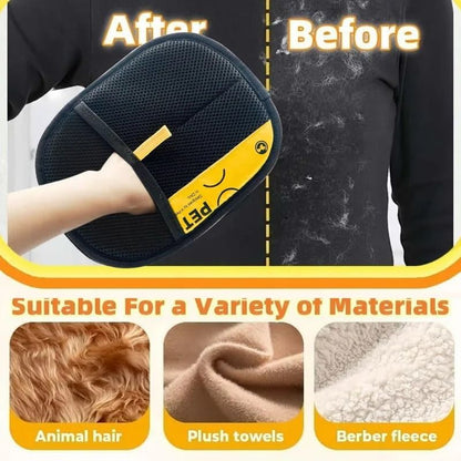 Electrostatic Pet Hair Removal Glove Two Way Grooming Brush for Cats and Dogs