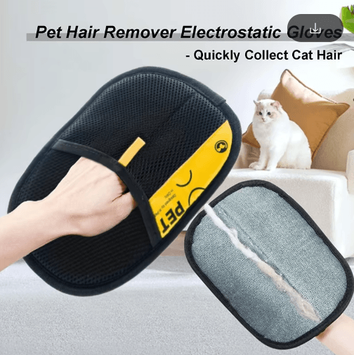 FurSweep 2-in-1 Pet Hair Remover Grooming Glove & Lint Roller