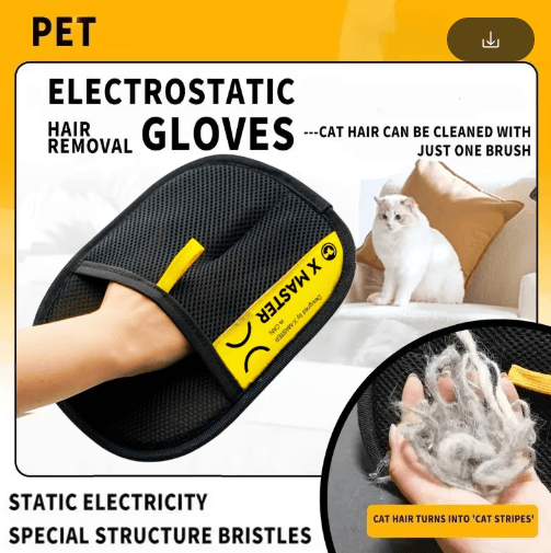 FurSweep 2-in-1 Pet Hair Remover Grooming Glove & Lint Roller