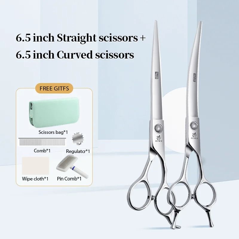 Fenice Professional Pet Grooming Scissors Set for Dogs and Cats