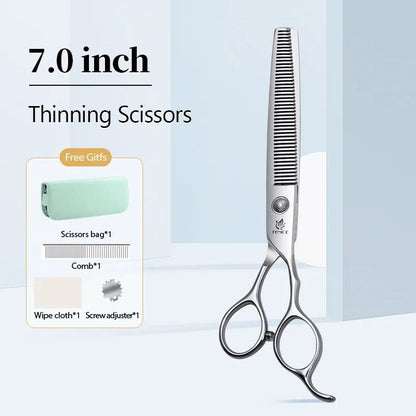 Fenice Professional Pet Grooming Scissors Set for Dogs and Cats