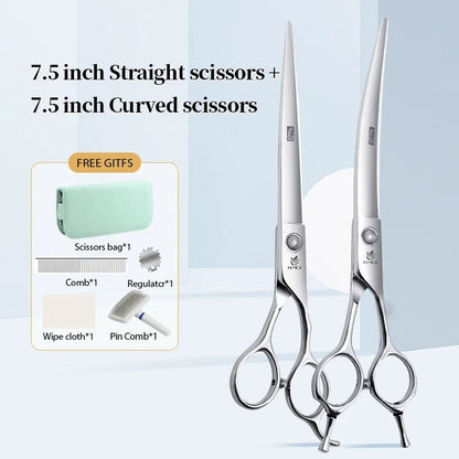 Fenice Professional Pet Grooming Scissors Set for Dogs and Cats