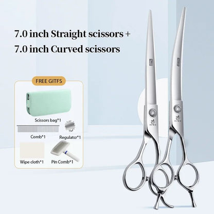 Fenice Professional Pet Grooming Scissors Set for Dogs and Cats