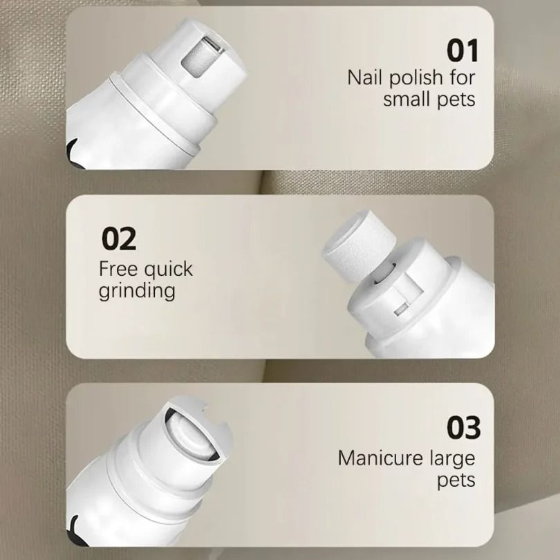 3-Speed Professional Electric Pet Nail Grinder