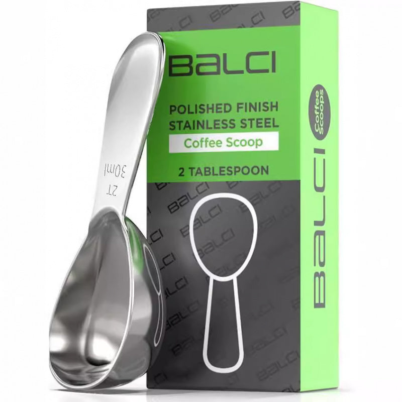 Stainless Steel Coffee Spoon Short Handle Graduated Measuring Scoop
