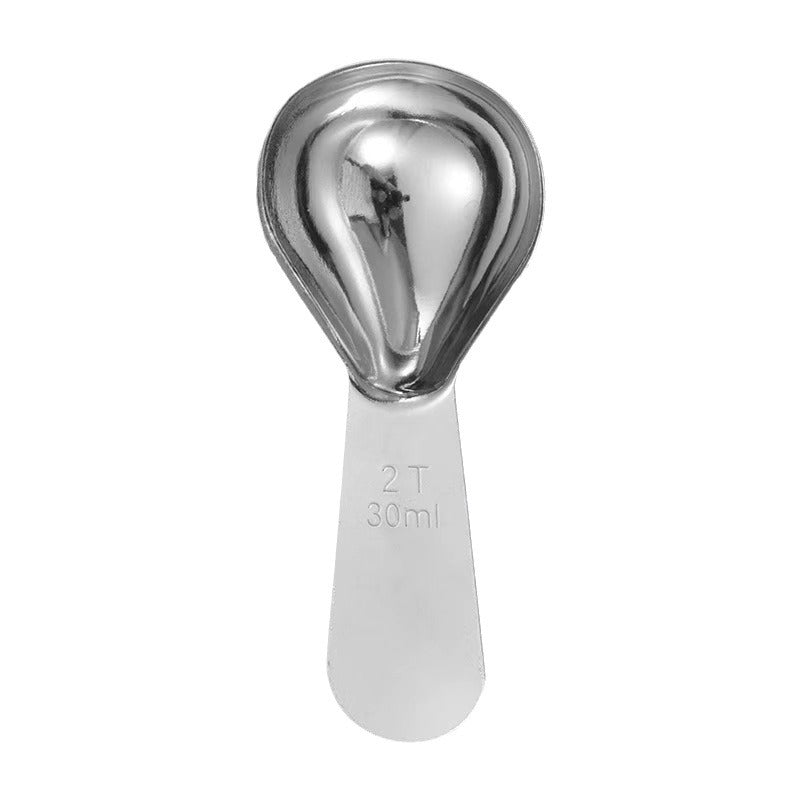 Stainless Steel Coffee Spoon Short Handle Graduated Measuring Scoop