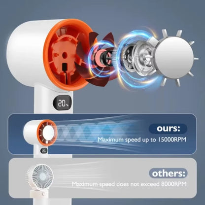 ArcticFlow Portable Mini Fan with Ice Cooling & LED Display
