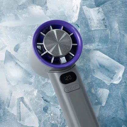 ArcticFlow Portable Mini Fan with Ice Cooling & LED Display