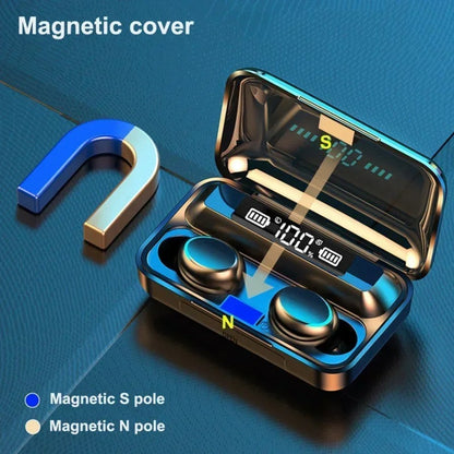High Bass Wireless Earbuds with Touch Control and Waterproof Sport Fit