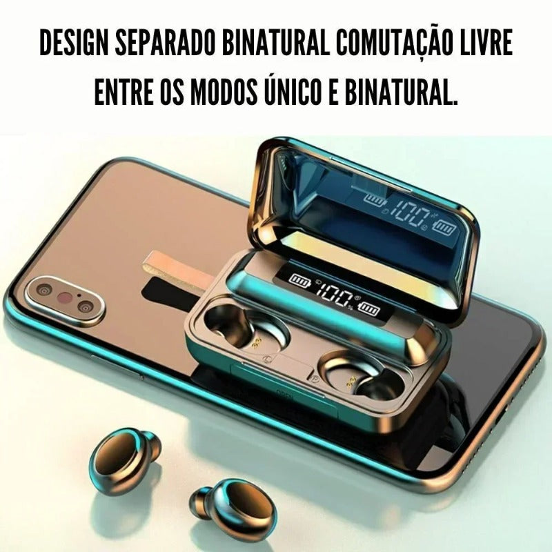 High Bass Wireless Earbuds with Touch Control and Waterproof Sport Fit