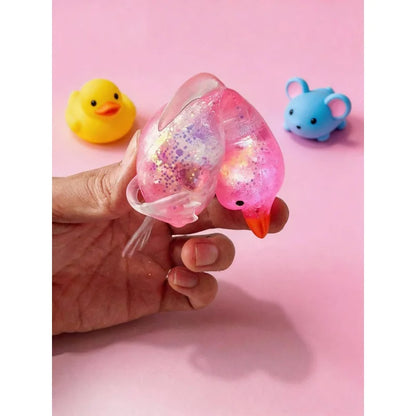 Crystal Glitter Animal Squishy Toy Slow Rebound Stress Relief Toy for Kids & Adults