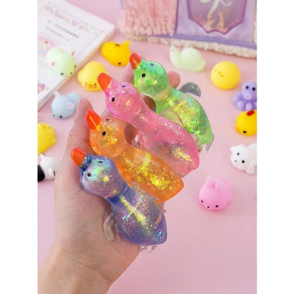 Crystal Glitter Animal Squishy Toy Slow Rebound Stress Relief Toy for Kids & Adults