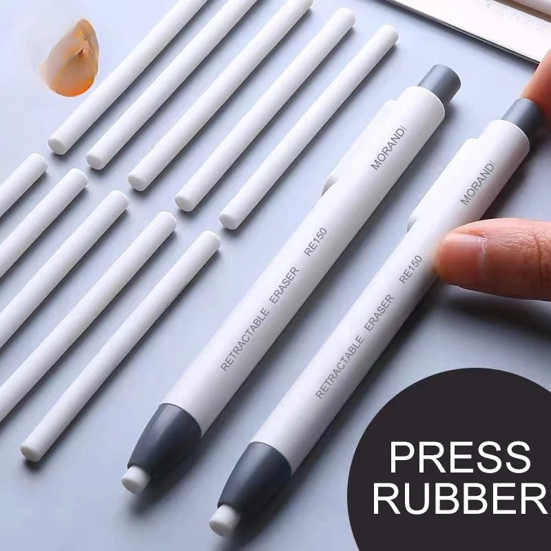 Retractable Precision Eraser Pen for Sketching and School Supplies