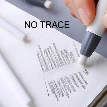 Retractable Precision Eraser Pen for Sketching and School Supplies
