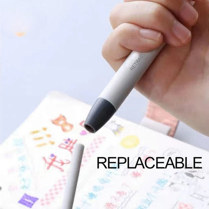 Retractable Precision Eraser Pen for Sketching and School Supplies