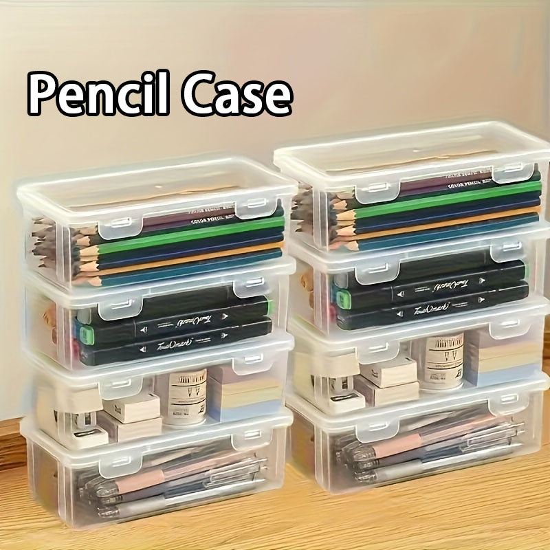 Smart Locking Pencil Case Organizer for School Office and Travel Supplies