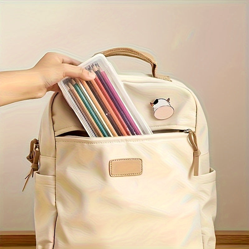 Smart Locking Pencil Case Organizer for School Office and Travel Supplies