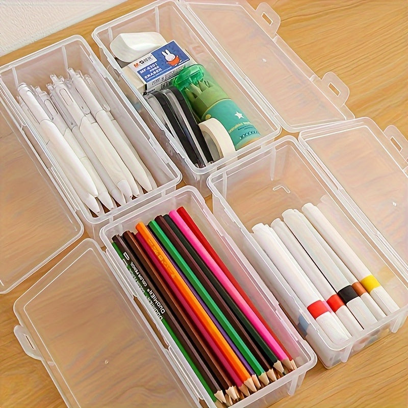 Smart Locking Pencil Case Organizer for School Office and Travel Supplies