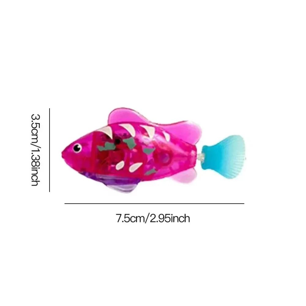 LED Inductive Interactive Swimming Robot Fish Toy