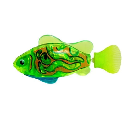 LED Inductive Interactive Swimming Robot Fish Toy