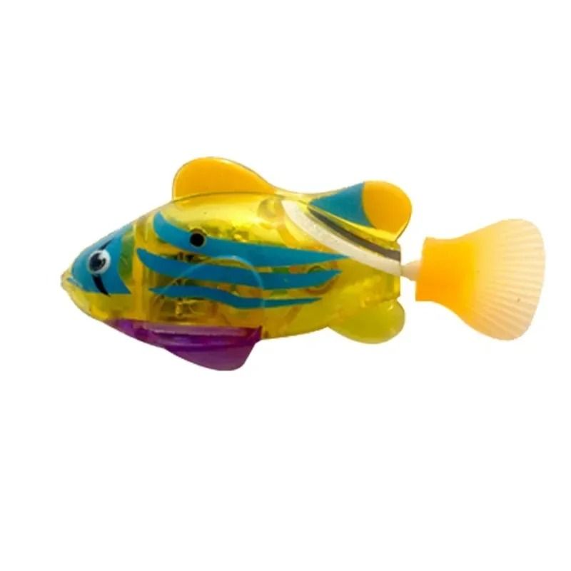 LED Inductive Interactive Swimming Robot Fish Toy