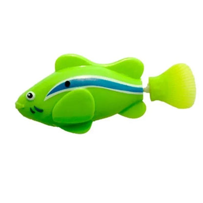 LED Inductive Interactive Swimming Robot Fish Toy
