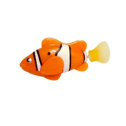 LED Inductive Interactive Swimming Robot Fish Toy