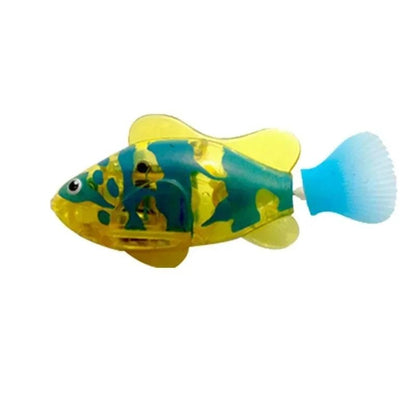 LED Inductive Interactive Swimming Robot Fish Toy