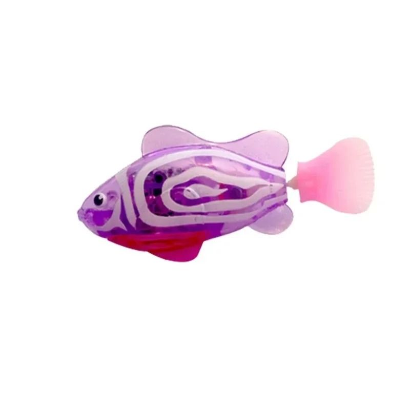LED Inductive Interactive Swimming Robot Fish Toy