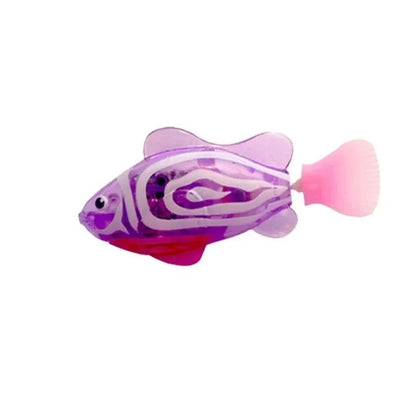 LED Inductive Interactive Swimming Robot Fish Toy