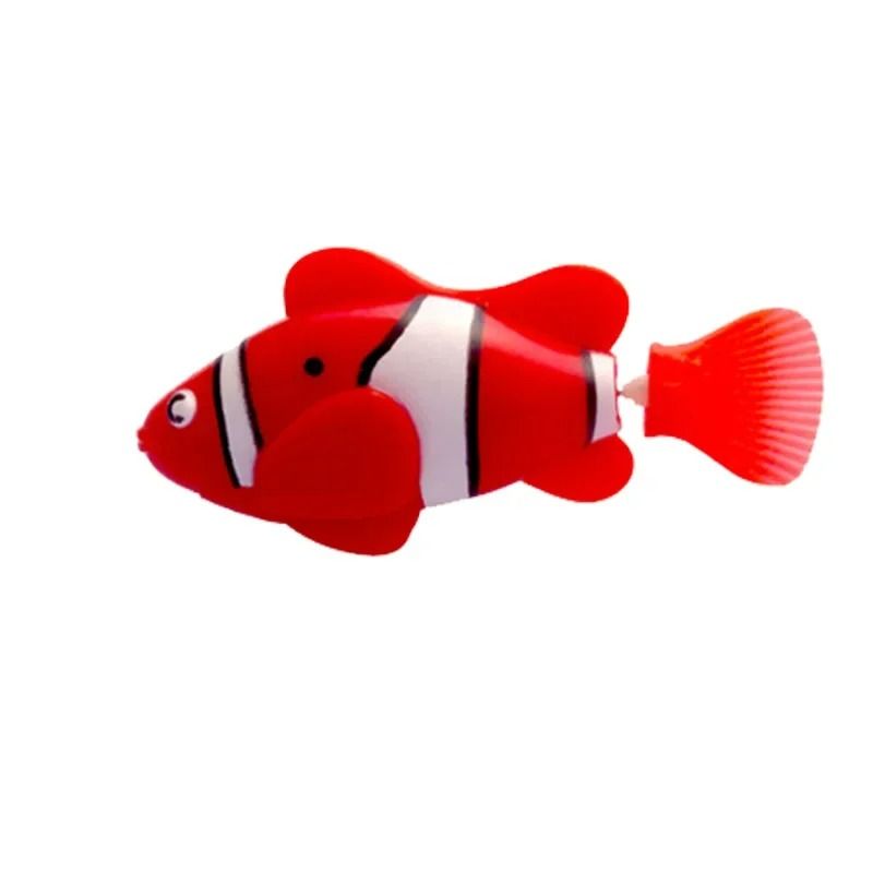 LED Inductive Interactive Swimming Robot Fish Toy