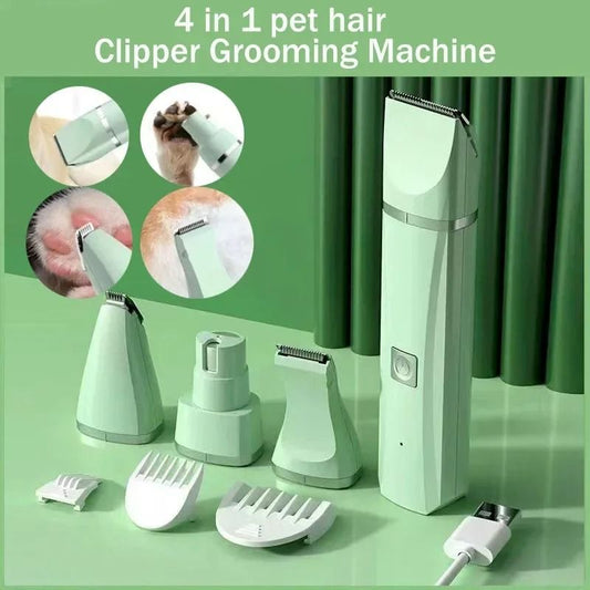 4 in 1 Cordless Pet Grooming Clippers for Dogs and Cats