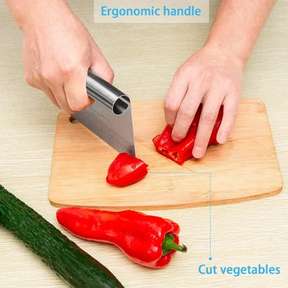 Premium Stainless Steel Cake Scraper & Fondant Spatula Set DIY Baking Tools