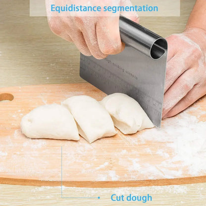 Premium Stainless Steel Cake Scraper & Fondant Spatula Set DIY Baking Tools