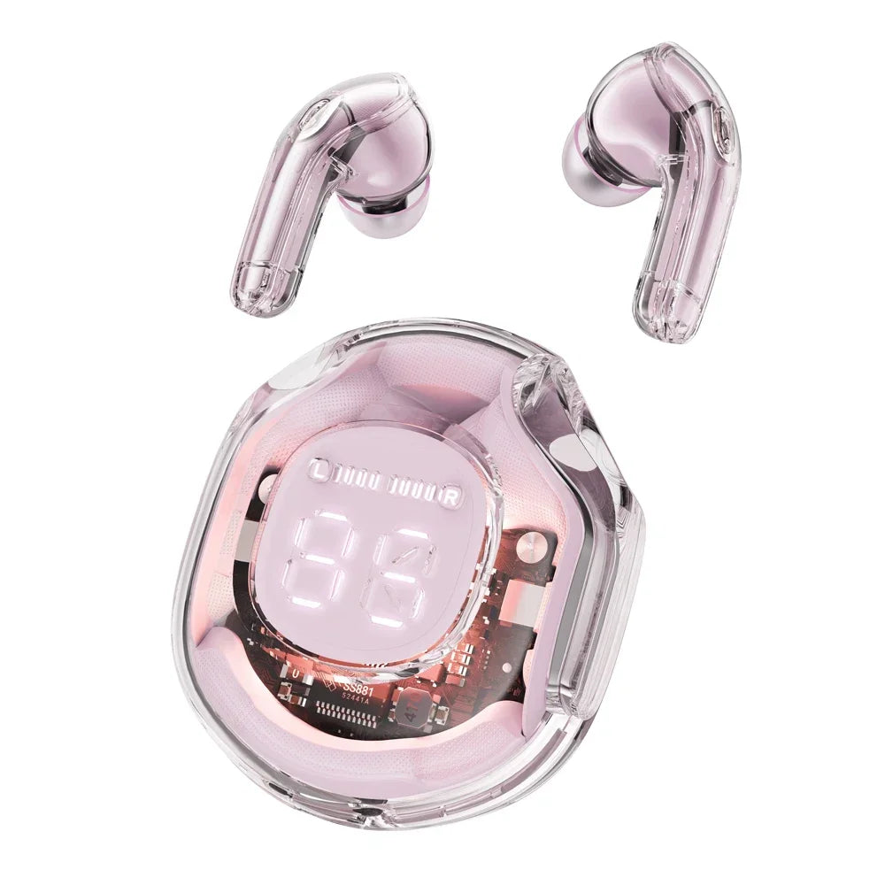 UltraClear Wireless Bluetooth Headphones with LED Power Display