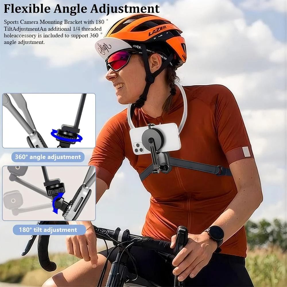 Magnetic Neck Mount Silicone Phone Holder for Hands-Free Video Recording