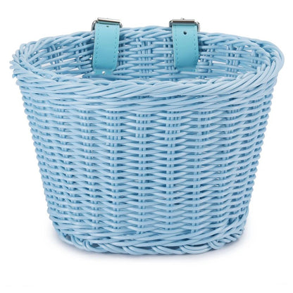 Handwoven Bicycle Front Basket – Adjustable Vintage Bike Handlebar Storage Basket