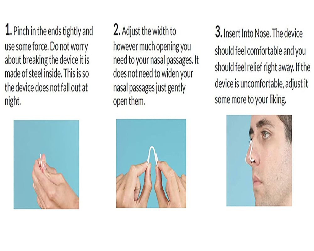 BreatheEasy Silicone Nasal Dilator for Quiet Sleep & Snoring Relief