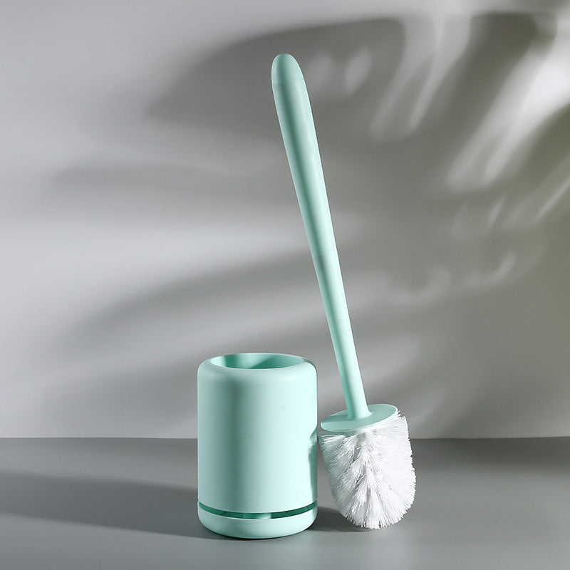 QuickDry Silicone Toilet Brush & Holder Set for Deep Bathroom Cleaning