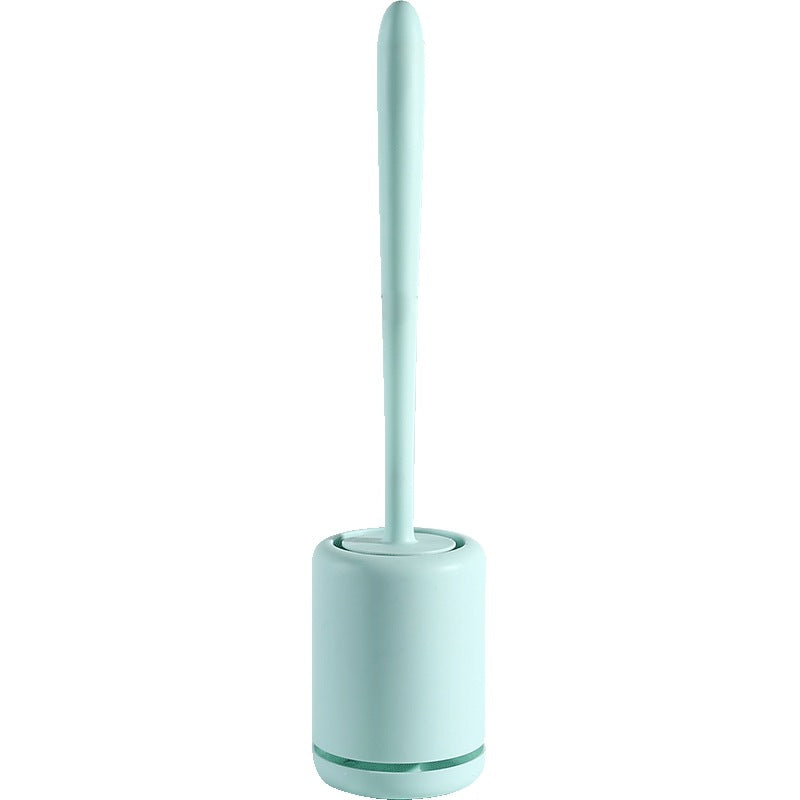 QuickDry Silicone Toilet Brush & Holder Set for Deep Bathroom Cleaning