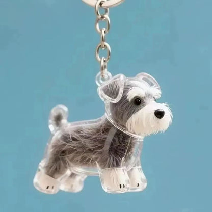 Pet Fur Keepsake Keychain for Dog Lovers – Cute Hair Storage Bag Charm